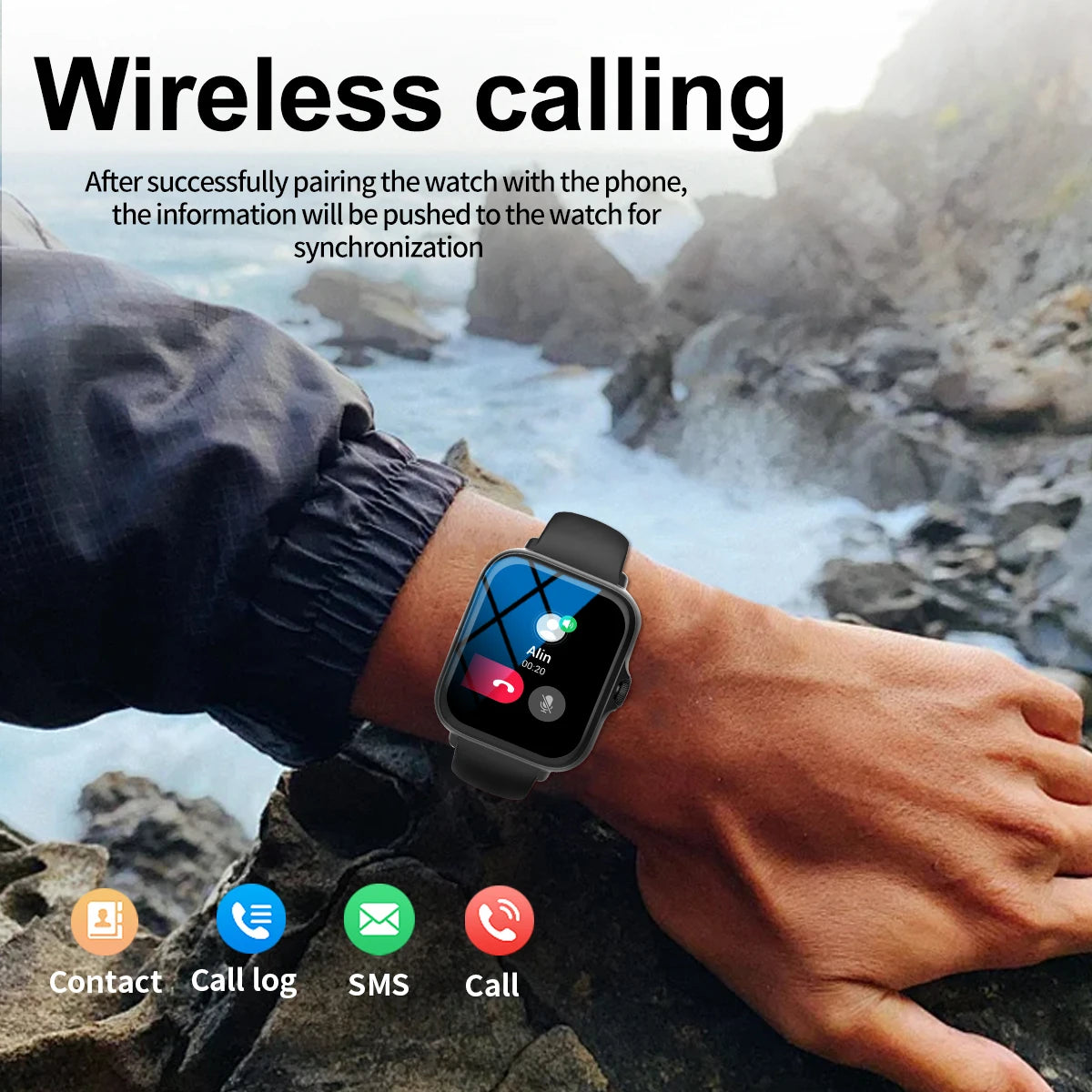 Smart watch compatible with iPhone/android