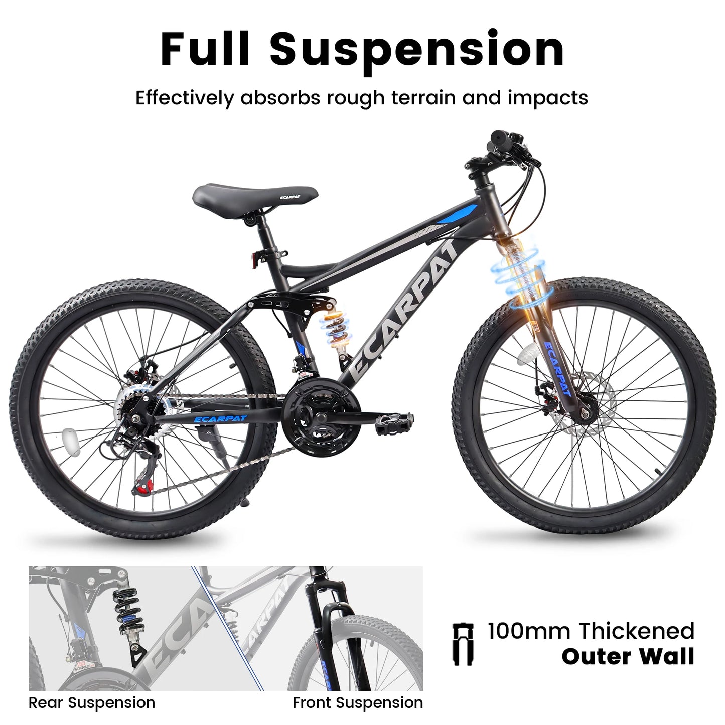 Full Suspension Mountain Bike 21 Speed