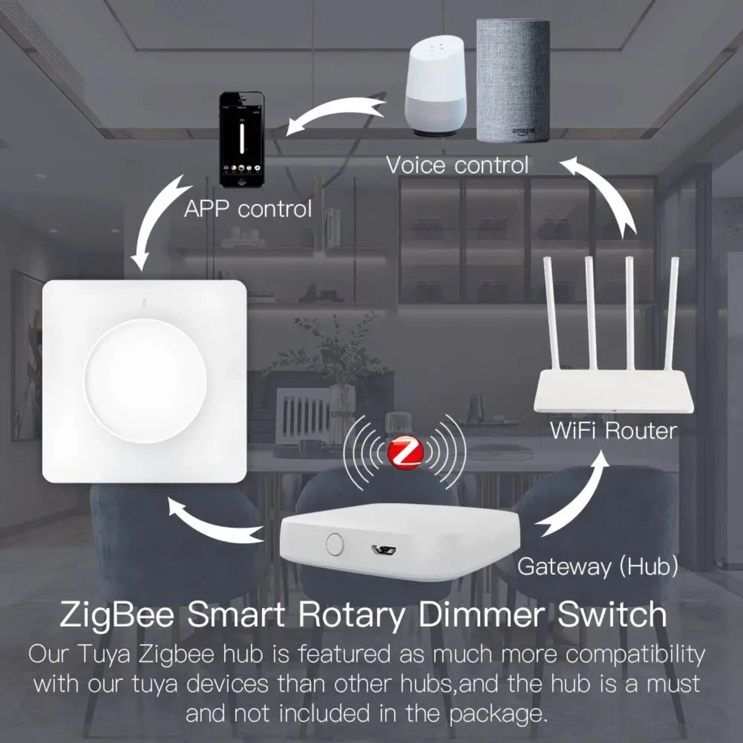 Smart Rotary/Touch Light Di