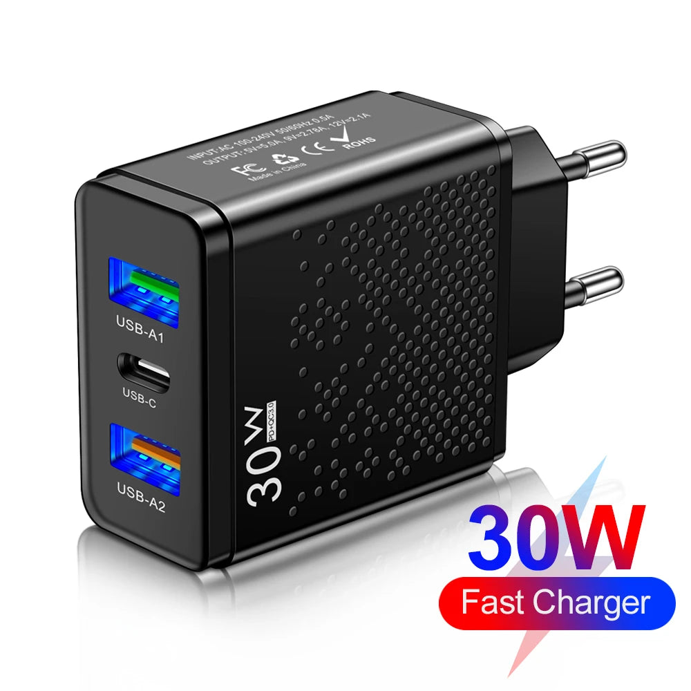 3 Port C Charger for Phone