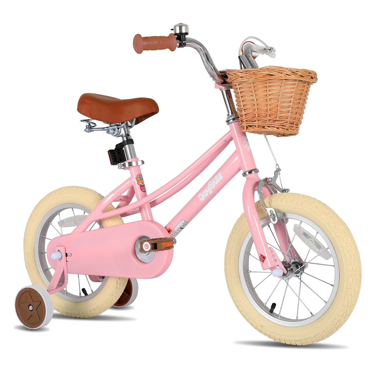 Girls Bike with Training Wheels Retro Style