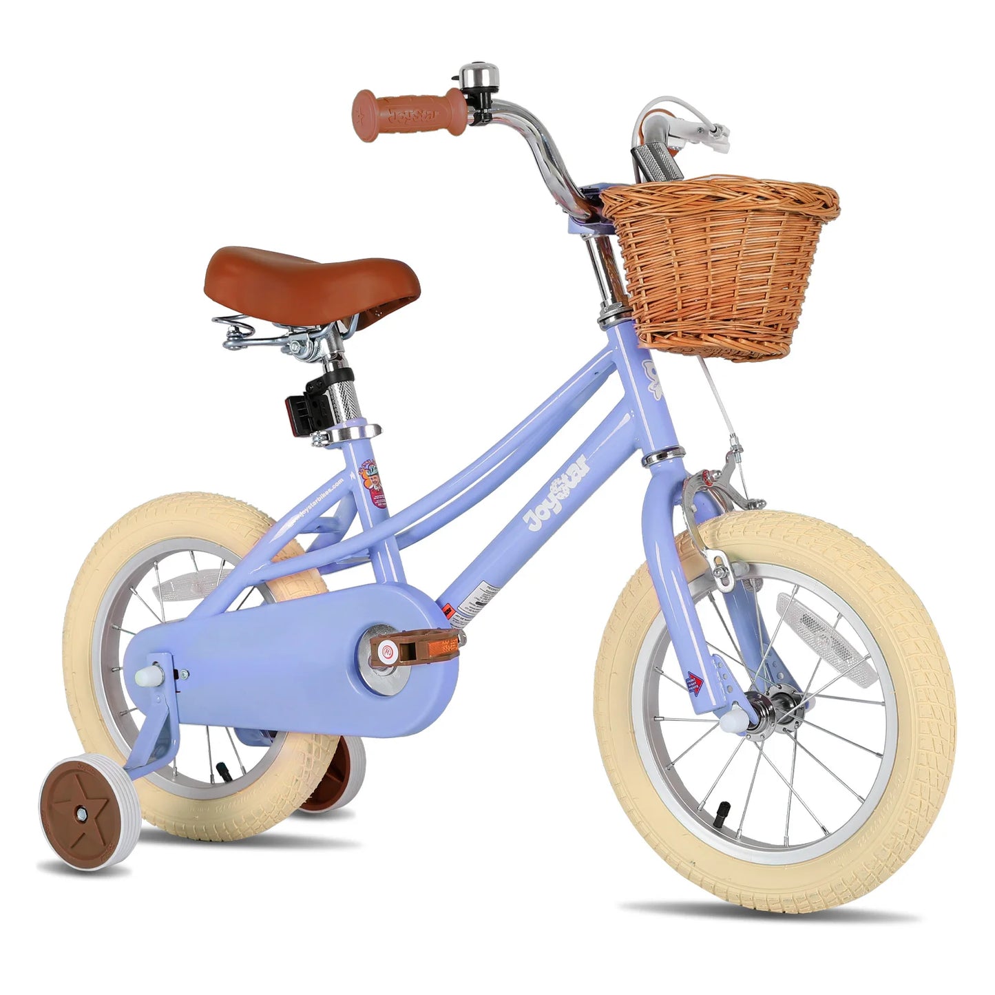 Girls Bike with Training Wheels Retro Style