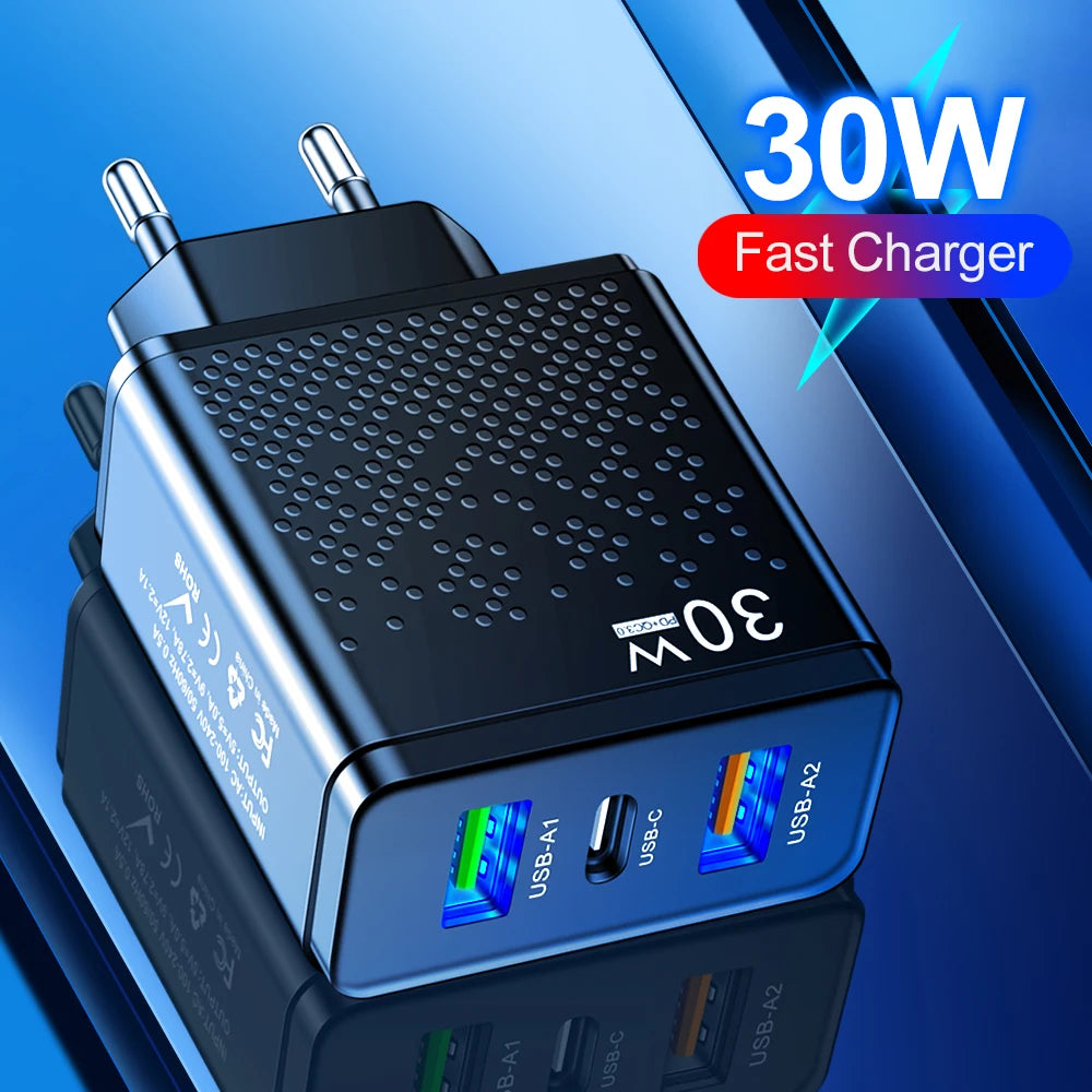 3 Port C Charger for Phone