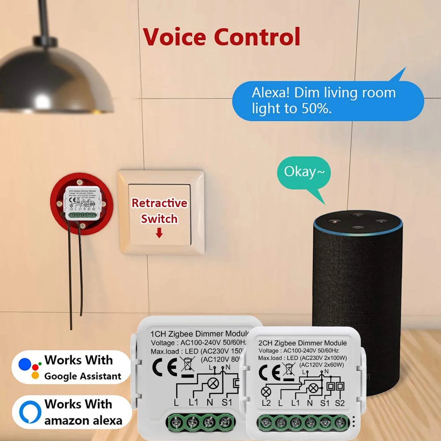 Dimmable  Automation Voice Control Module