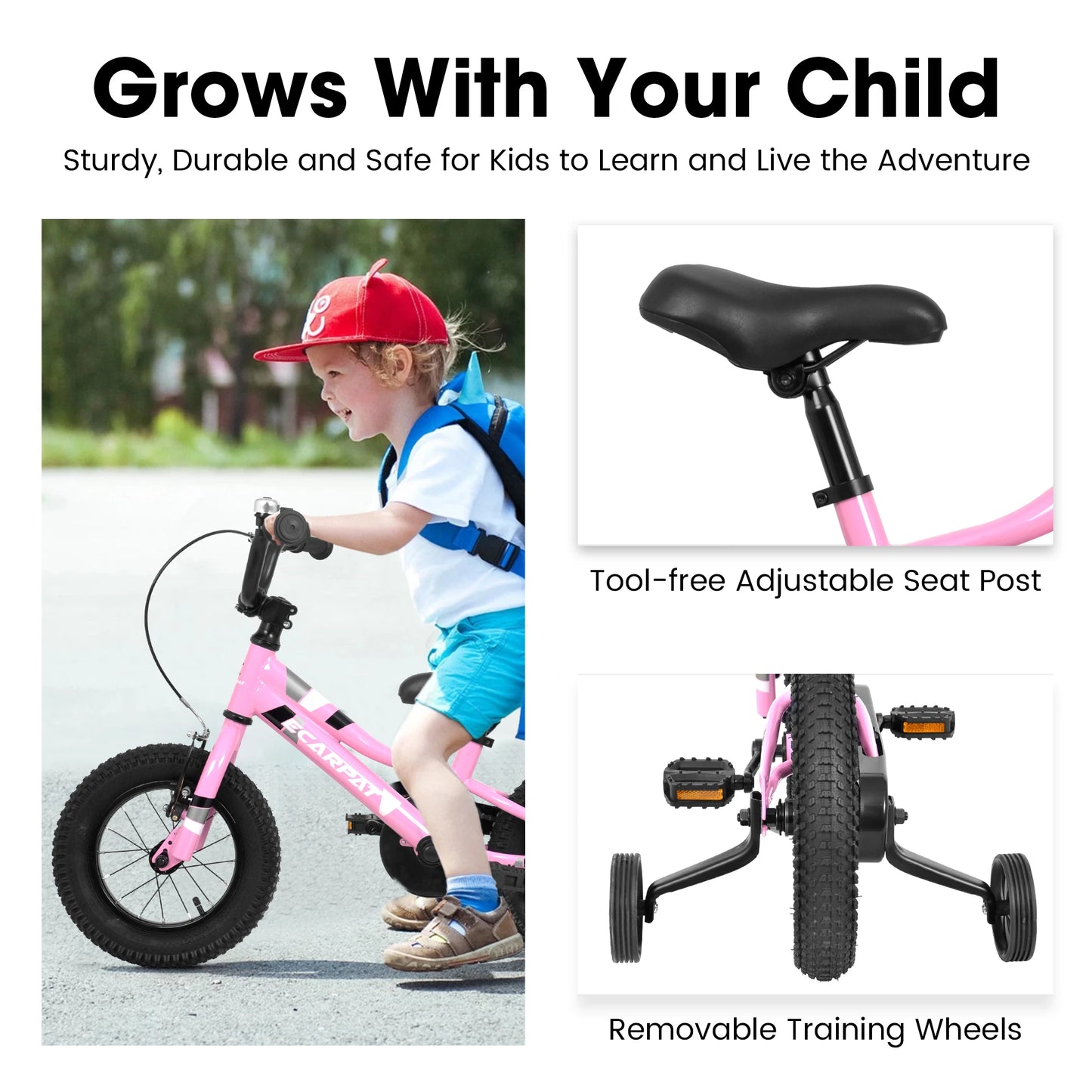 Kids’ Bike with Removable Training Wheels