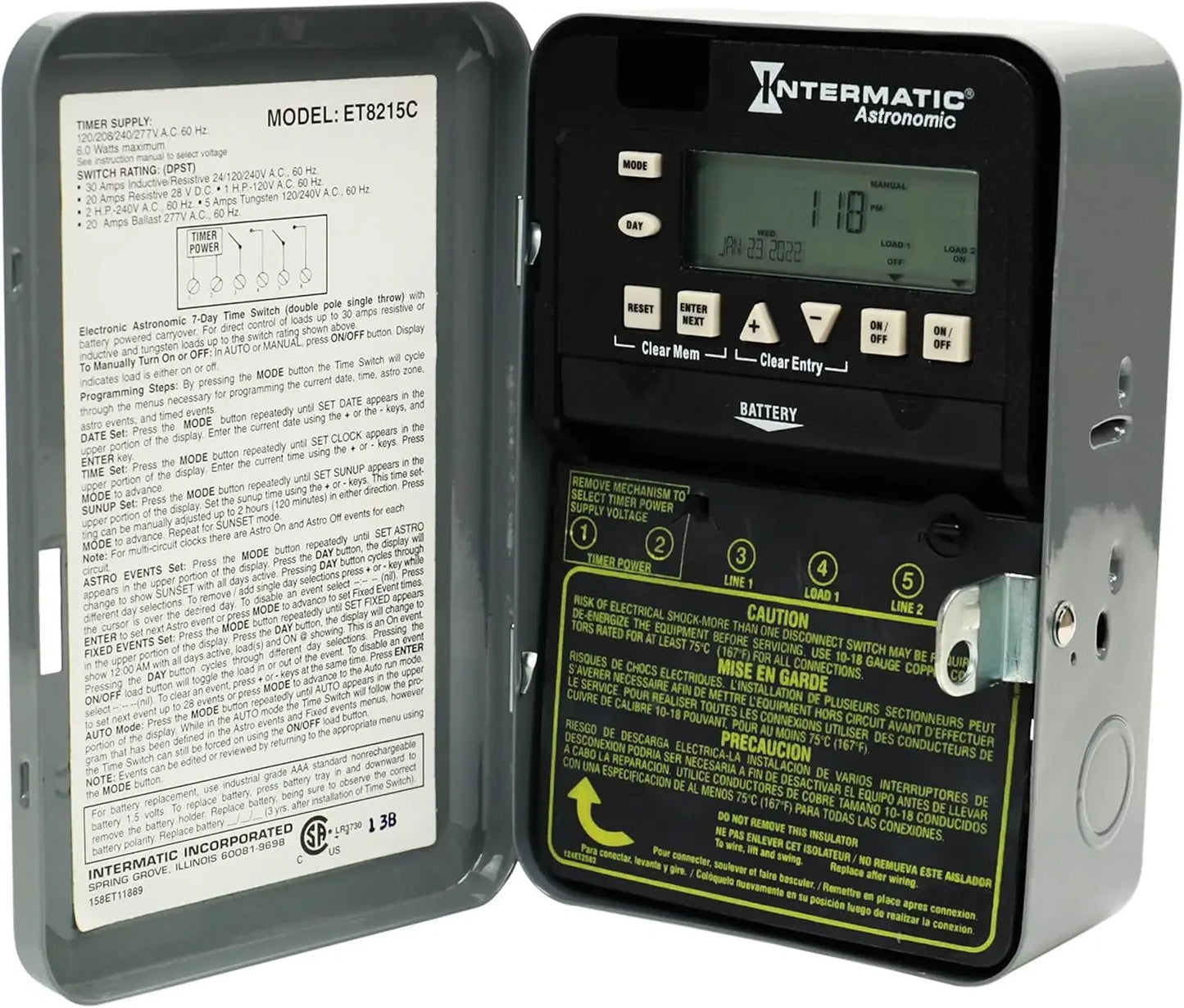 Digital Timer - Automated Load Switching, Multi-Volt Operation