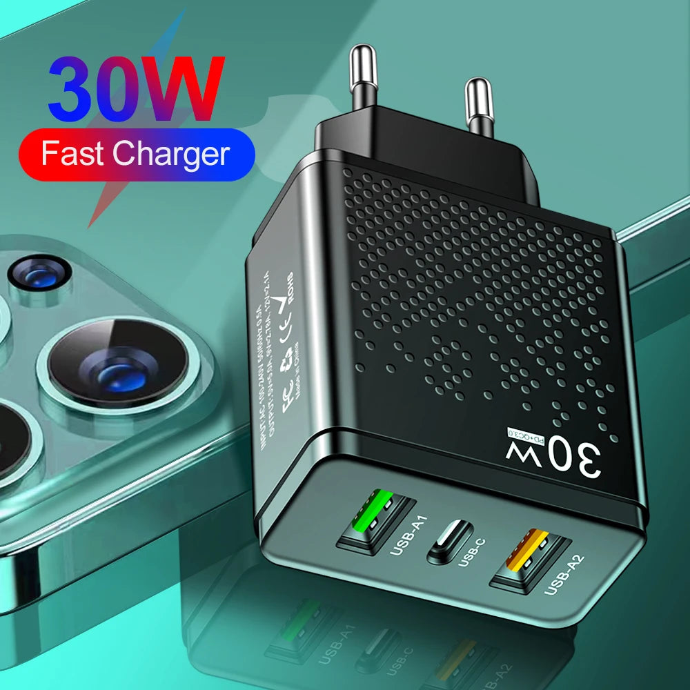 3 Port C Charger for Phone