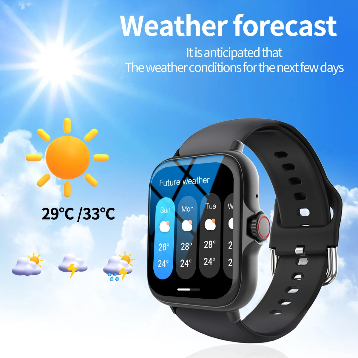 Smart watch compatible with iPhone/android