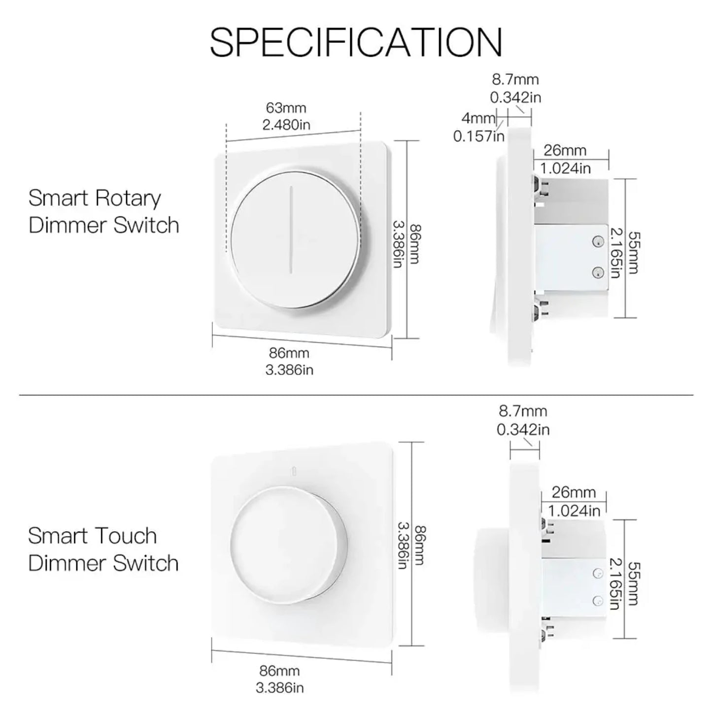 Smart Rotary/Touch Light Di