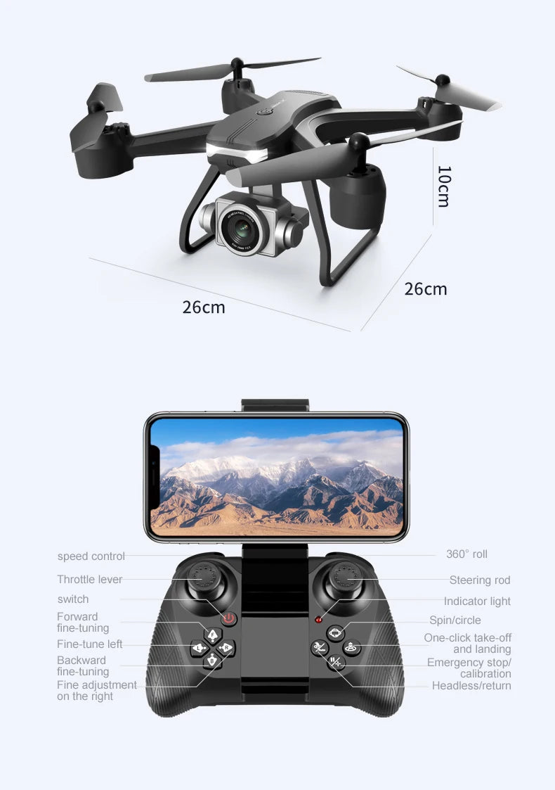 Drone Dual Camera Mini Quadcopter