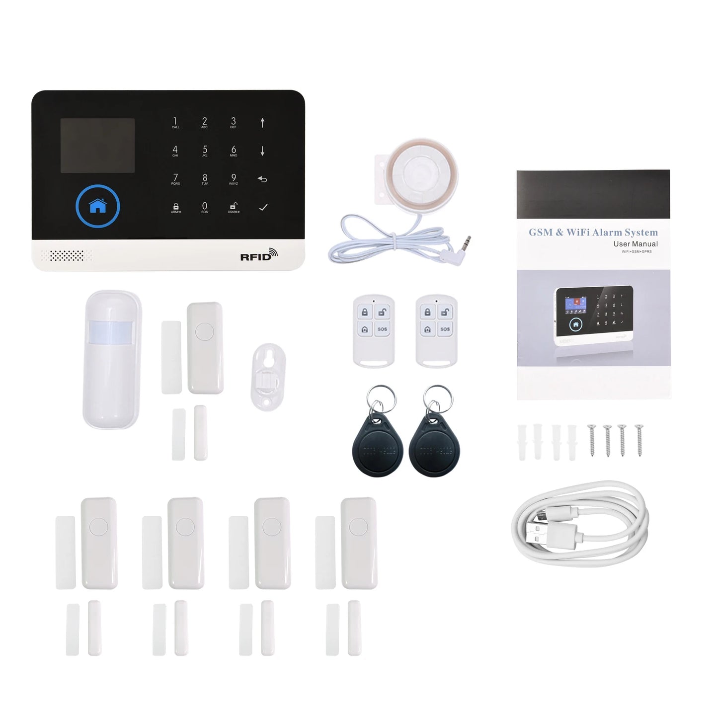 Security System LCD Display Door Sensor